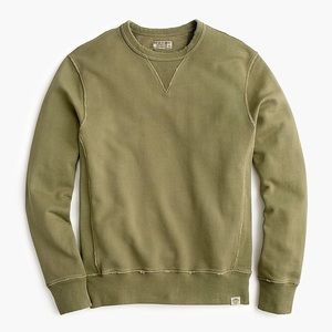 Wallace & Barnes garment-dyed crewneck sweatshirt